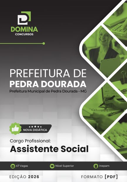 Assistente Social Pedra Dourada MG | Apostila 2026 1 Assistente Social Pedra Dourada MG | Apostila 2026