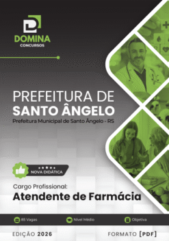Atendente de Farmácia Santo Ângelo RS | Apostila 2026