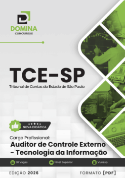 Auditor de Controle Externo Tecnologia da Informação TCE SP | Apostila 2026