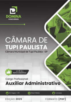 Auxiliar Administrativo Câmara Tupi Paulista SP | Apostila 2026