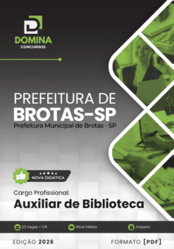 Auxiliar de Biblioteca Brotas SP | Apostila 2026