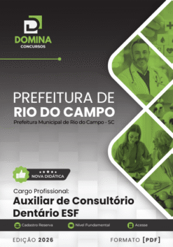 Auxiliar de Consultório Dentário Rio do Campo SC | Apostila 2026