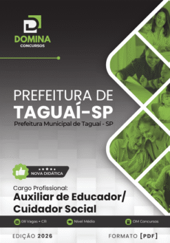 Auxiliar de Educador Taguaí SP | Apostila 2026