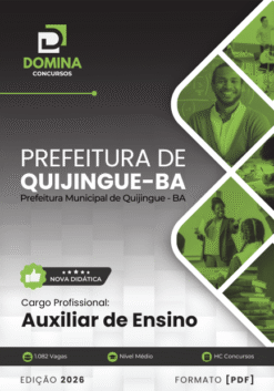 Auxiliar de Ensino Quijingue BA | Apostila 2026