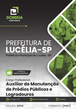 Auxiliar de Manutenção Lucélia SP | Apostila 2026