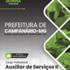 Auxiliar de Serviços Campanário MG | Apostila 2026