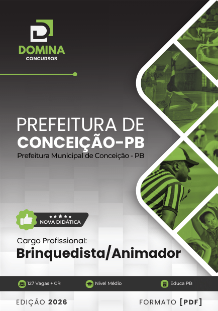 Brinquedista e Animador Conceição PB | Apostila 2026 1 Brinquedista e Animador Conceição PB | Apostila 2026