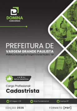 Cadastrista Vargem Grande Paulista SP | Apostila 2026