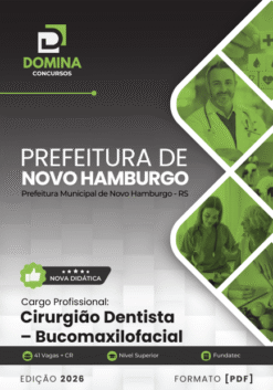 Cirurgião Dentista Bucomaxilofacial Novo Hamburgo RS | Apostila 2026