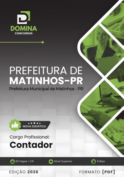 Contador Matinhos PR | Apostila 2026 1 Contador Matinhos PR | Apostila 2026