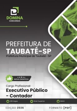 Contador Taubaté SP | Apostila 2026