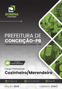 Cozinheiro e Merendeiro Conceição PB | Apostila 2026