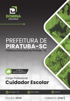Cuidador Escolar Piratuba SC | Apostila 2026