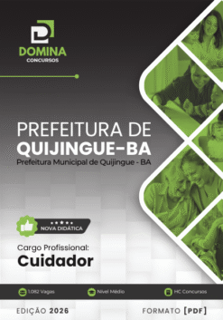 Cuidador Quijingue BA | Apostila 2026