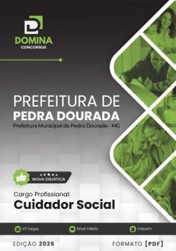 Cuidador Social Pedra Dourada MG | Apostila 2026