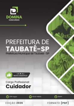 Cuidador Taubaté SP | Apostila 2026