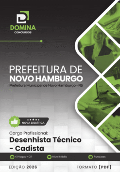 Desenhista Técnico Cadista Novo Hamburgo RS | Apostila 2026