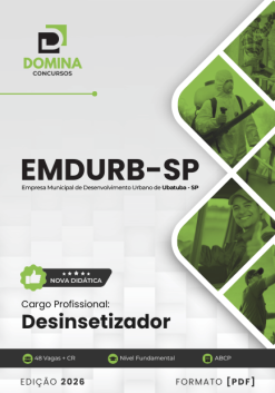 Desinsetizador EMDURB Ubatuba SP | Apostila 2026