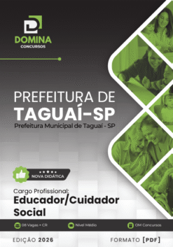 Educador Cuidador Social Taguaí SP | Apostila 2026