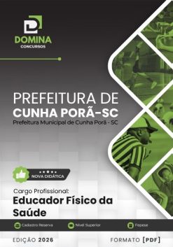 Educador Físico da Saúde Cunha Porã SC | Apostila 2026