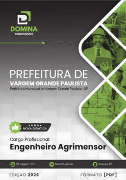 Engenheiro Agrimensor Vargem Grande Paulista SP | Apostila 2026