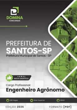 Engenheiro Agrônomo Santos SP | Apostila 2026