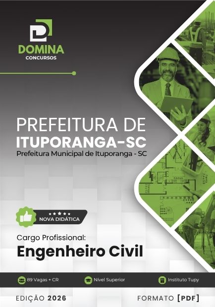 Engenheiro Civil Ituporanga SC | Apostila 2026 1 Engenheiro Civil Ituporanga SC | Apostila 2026