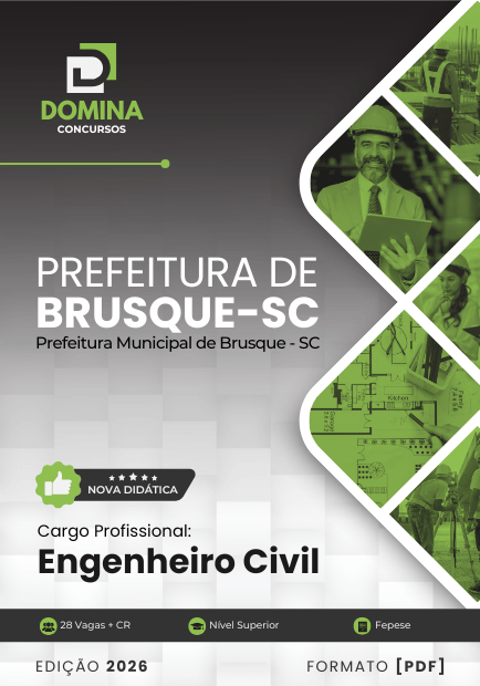 Engenheiro Civil Prefeitura Brusque SC | Apostila 2026 1 Engenheiro Civil Prefeitura Brusque SC | Apostila 2026