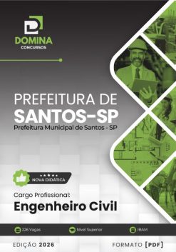 Engenheiro Civil Santos SP | Apostila 2026