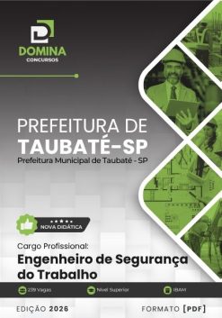 Engenheiro de Segurança do Trabalho Taubaté SP | Apostila 2026