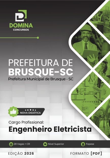 Engenheiro Eletricista Prefeitura Brusque SC | Apostila 2026 1 Engenheiro Eletricista Prefeitura Brusque SC | Apostila 2026