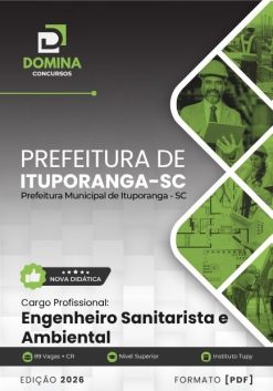 Engenheiro Sanitarista e Ambiental Ituporanga SC | Apostila 2026