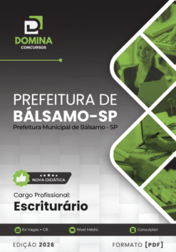 Escriturário Bálsamo SP | Apostila 2026