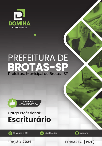 Escriturário Brotas SP | Apostila 2026 1 Escriturário Brotas SP | Apostila 2026
