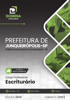 Escriturário Junqueirópolis SP | Apostila 2026
