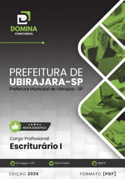 Escriturário Ubirajara SP | Apostila 2026