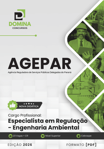 Especialista em Regulação Engenharia Ambiental AGEPAR | Apostila 2026 1 Especialista em Regulação Engenharia Ambiental AGEPAR | Apostila 2026