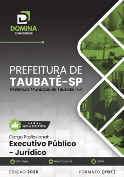 Executivo Público Jurídico Taubaté SP | Apostila 2026
