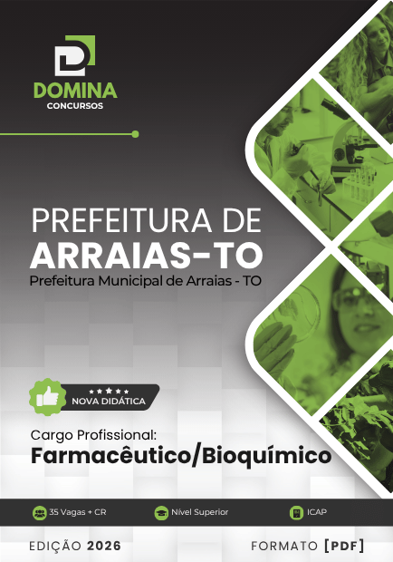 Farmacêutico e Bioquímico Arraias TO | Apostila 2026 1 Farmacêutico e Bioquímico Arraias TO | Apostila 2026