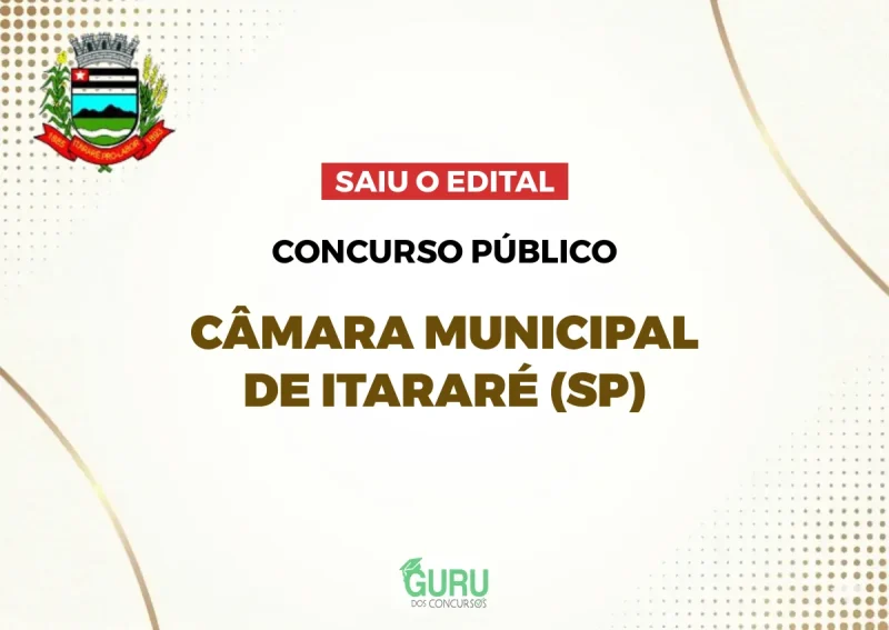 Concurso Câmara de Itararé (SP): Salário de R$ 8.500! Veja o Edital! 4 Concurso Câmara de Itararé (SP): Salário de R$ 8.500! Veja o Edital!