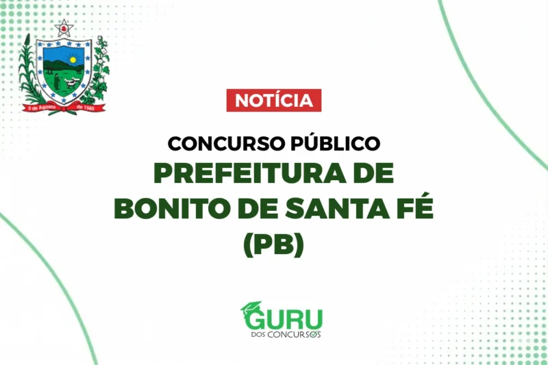 Prefeitura de Bonito de Santa Fé: 38 Vagas na Saúde! Até R$3.242 1 Concurso Prefeitura de Bonito de Santa Fé: 38 Vagas na Saúde! Até R$3.242