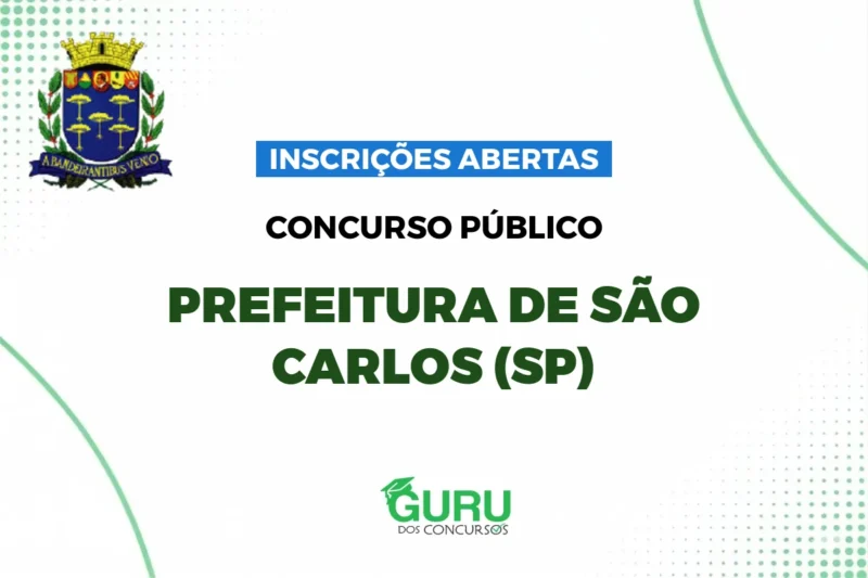 São Carlos (SP): Vagas na educação Salários de R$ 9,4 mil! Confira!