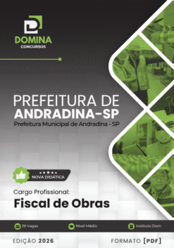 Fiscal de Obras Andradina SP | Apostila 2026