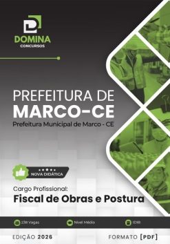 Fiscal de Obras e Postura Marco CE | Apostila 2026