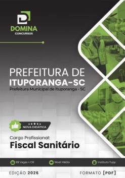 Fiscal Sanitário Ituporanga SC | Apostila 2026