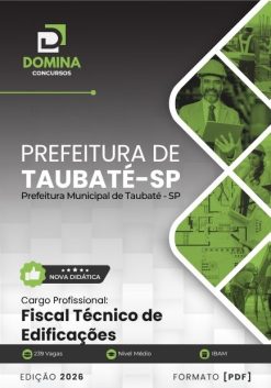 Fiscal Técnico de Edificações Taubaté SP | Apostila 2026
