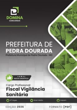 Fiscal Vigilância Sanitária Pedra Dourada MG | Apostila 2026