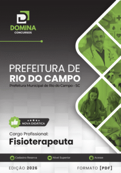Fisioterapeuta Rio do Campo SC | Apostila 2026