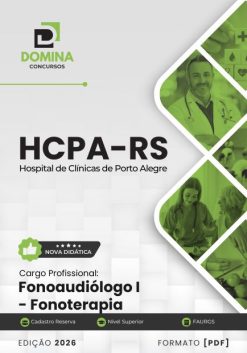 Fonoaudiólogo Fonoterapia HCPA RS | Apostila 2026