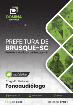 Fonoaudiólogo Prefeitura Brusque SC | Apostila 2026